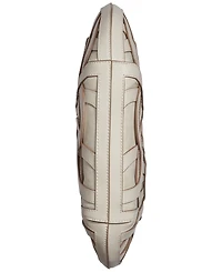 Donna Karan New York Baldwin Woven Leather Floral Shoulder Bag