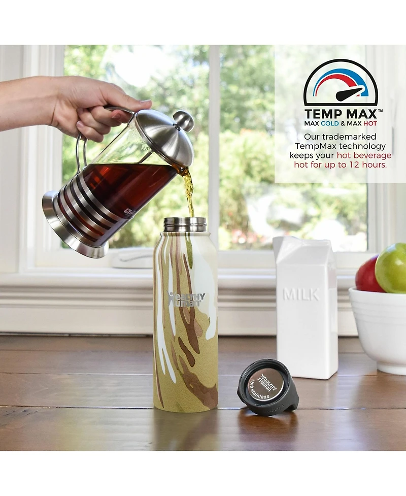 Stainless Steel Bottle: 21oz