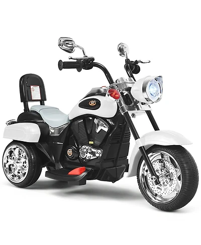 6V Powered Toddler 3-Wheel Motorbike Ride On Toy with Horn and Headlight