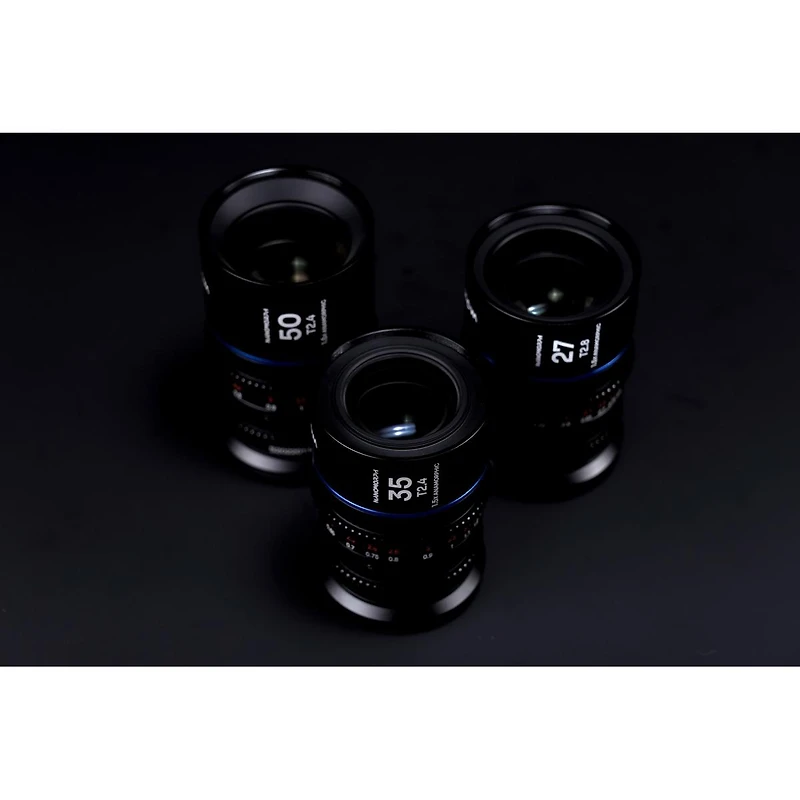 Venus Laowa Nanomorph 27mm T2.8 1.5x S35 Anamorphic Lens for Sony E, Blue Flare
