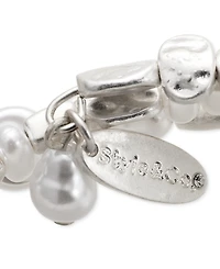 Style & Co Imitation Pearl Beaded Coil Bracelet, Exclusively at Macy's
