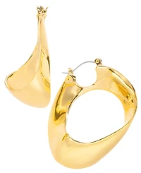 I.n.c. International Concepts Gold-Tone Twisted Hoop Earrings, Exclusively at Macy's