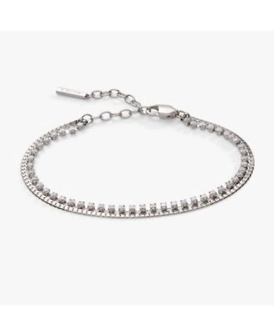 2 Row Crystal Tennis Chain Bracelet