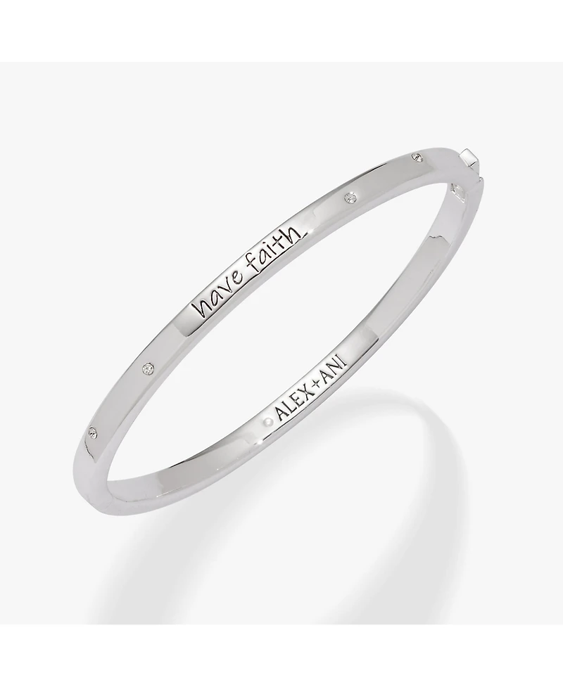 Have Faith Mantra Bangle Bracelet