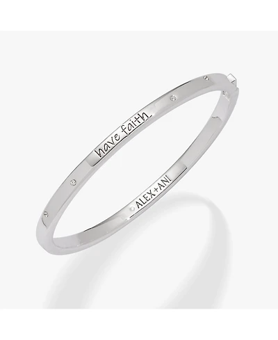 Have Faith Mantra Bangle Bracelet