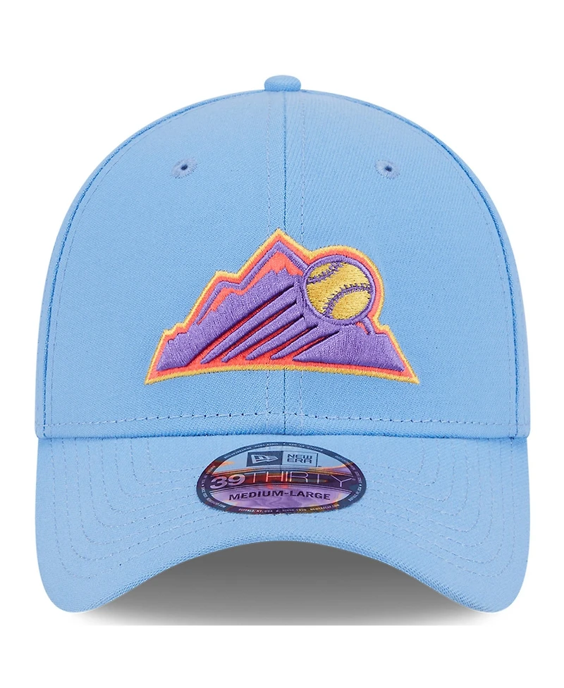 New Era Men's Light Blue Colorado Rockies 2025 City Connect 39THIRTY Flex Hat