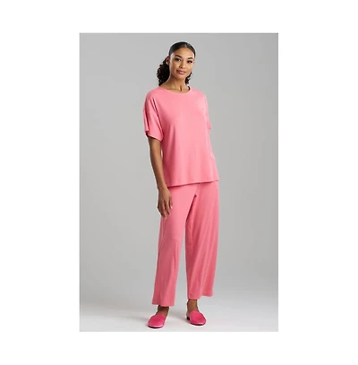 Natori Women's Soothe Short Sleeve Pant Set