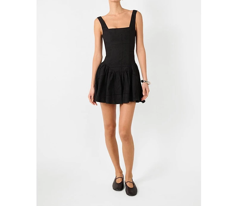 WeWoreWhat Women's Corset Peplum Mini Dress