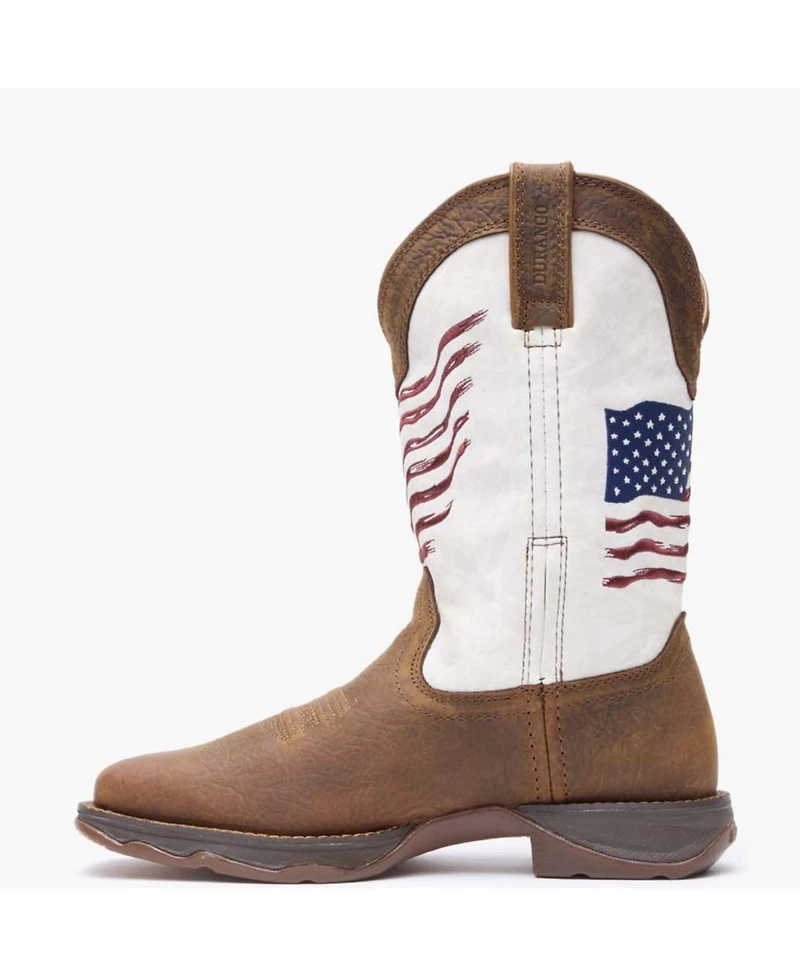 Lady Rebel by Durango Women's Distressed Flag Embroidery Western Boot