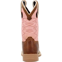 Durango Kids Lil Rebel by Dark Chestnut Bubblegum Western Boot
