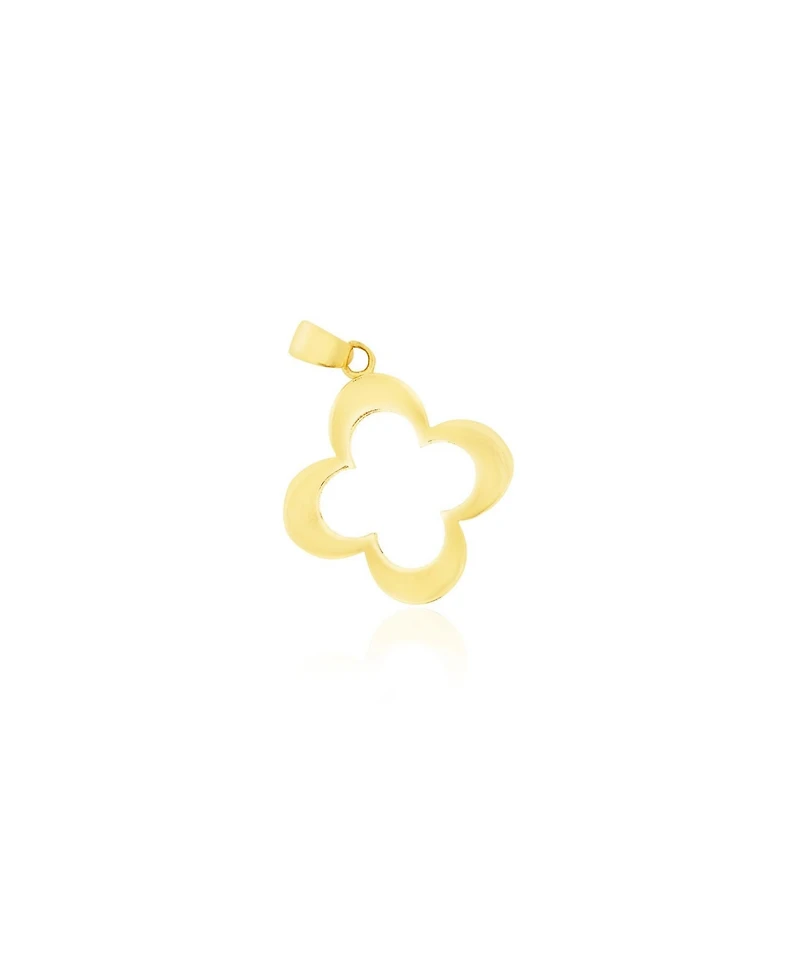 The Lovery Large Gold Open Clover Charm 14K Gold