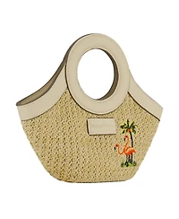 Tommy Bahama Flamingo Embroidery Mini Tote