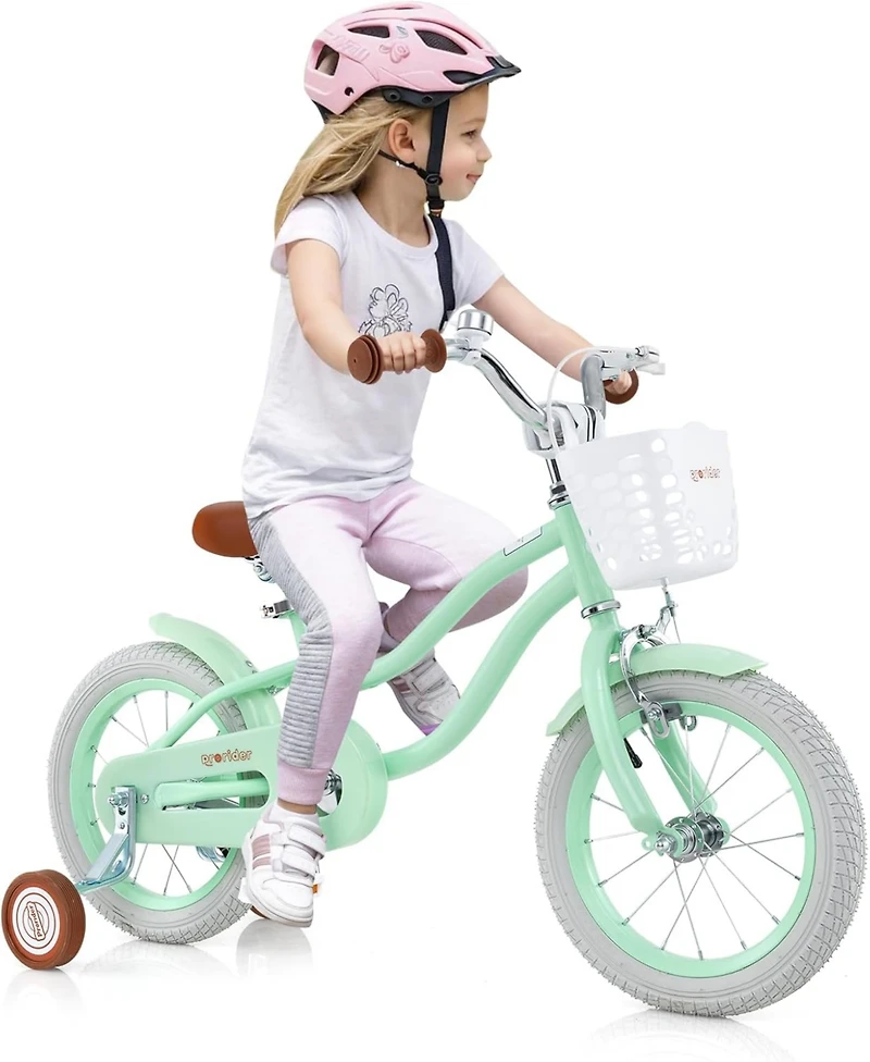16 Inch Kids Bike with Adjustable Seat and Bell for Kids 3-8 Years Olds