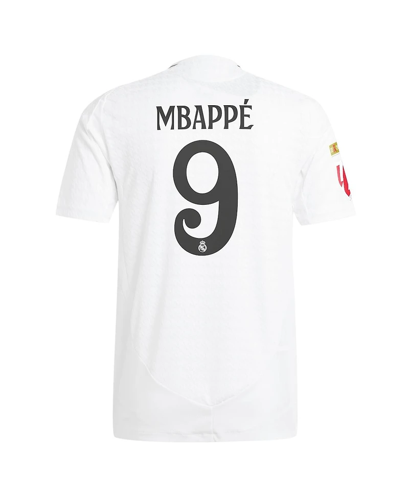 Adidas Men's Kylian Mbappe White Real Madrid 2024/25 Home Authentic Player Jersey