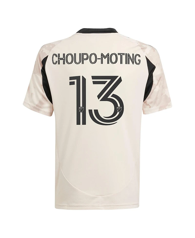 Adidas Big Boys and Girls Eric Maxim Choupo-Moting Tan New York Red Bulls 2025 Stone Kit Replica Player Jersey