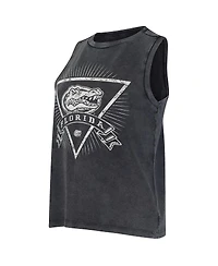 Concepts Sport Women's Charcoal Florida Gators Distressed Market French Terry Tank Top