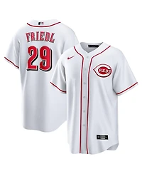 Nike Men's Tj Friedl White Cincinnati Reds Home Replica Jersey
