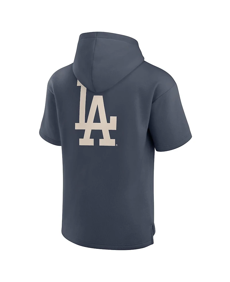 Fanatics Men's Blue Los Angeles Dodgers Elements Future Ground Lettering Short Sleeve Pullover Hoodie