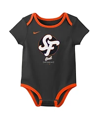 Nike Newborn 2-Pack Gray San Francisco Giants 2025 City Connect Bodysuit
