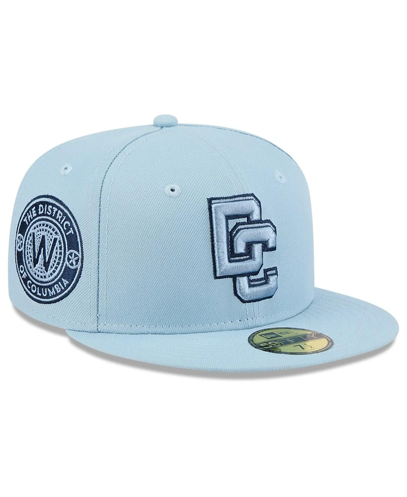 New Era Men's Light Blue Washington Nationals 2025 City Connect Fan Pack 59FIFTY Fitted Hat