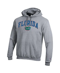 Champion Men's Heather Gray Florida Gators Arched Logo Fleece Pullover Hoodie