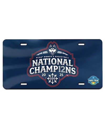 Wincraft UConn Huskies 2025 Ncaa Women's Basketball National Champions Laser-Cut Metal License Plate Frame