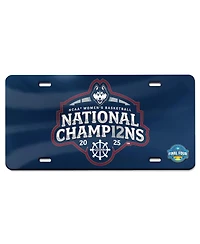 Wincraft UConn Huskies 2025 Ncaa Women's Basketball National Champions Laser-Cut Metal License Plate Frame