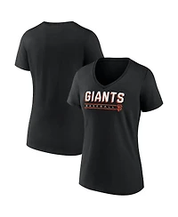 Fanatics Women's Black San Francisco Giants V-Neck T-Shirt