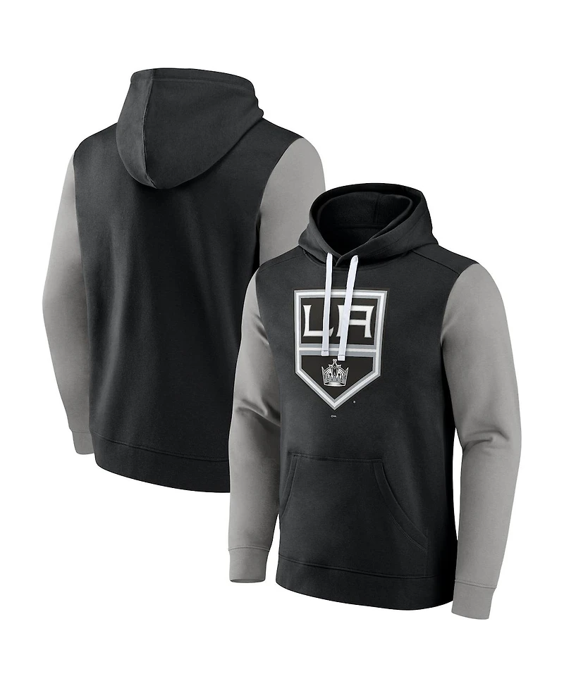 Fanatics Men's Black Los Angeles Kings Team Pullover Hoodie