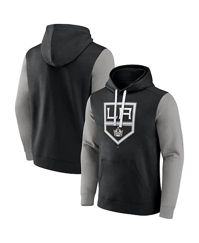 Fanatics Men's Black Los Angeles Kings Team Pullover Hoodie