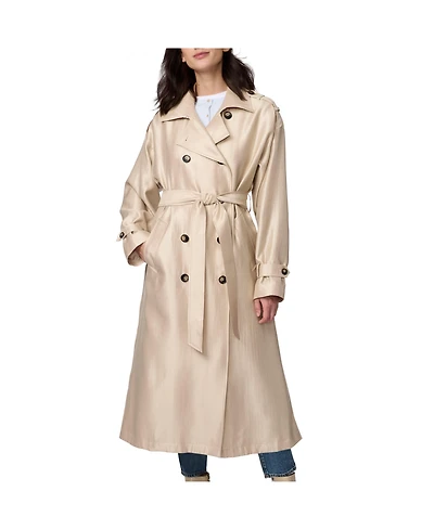 Bernardo Women's Golden Luster Double Breasted Trench