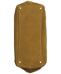 Donna Karan New York Glenwood Suede Shoulder with Beaded Tassel Detail