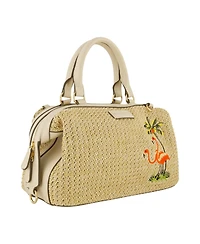 Tommy Bahama Flamingo Embroidery Satchel