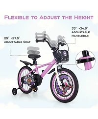 18 Inch Kids Bike for 4-8 Years Old Sport Bicycle with Adjustable Handlebar and Saddle