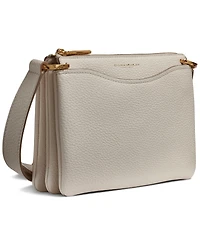 Donna Karan New York Glenwood Zippered Leather Crossbody with Tassel Detail