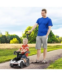 3-in-1 Licensed Lamborghini Ride on Push Car with Handle Guardrail