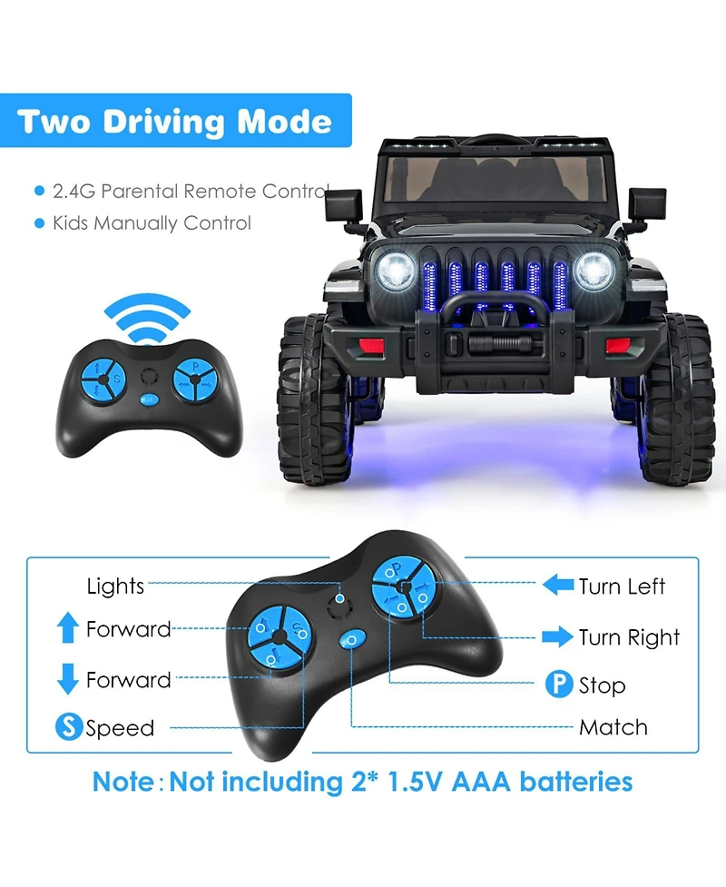 12V Kids Ride-on Jeep Car with 2.4 G Remote Control
