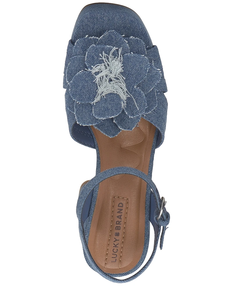 Lucky Brand Women's Marrika Block-Heel Platform Dress Sandals