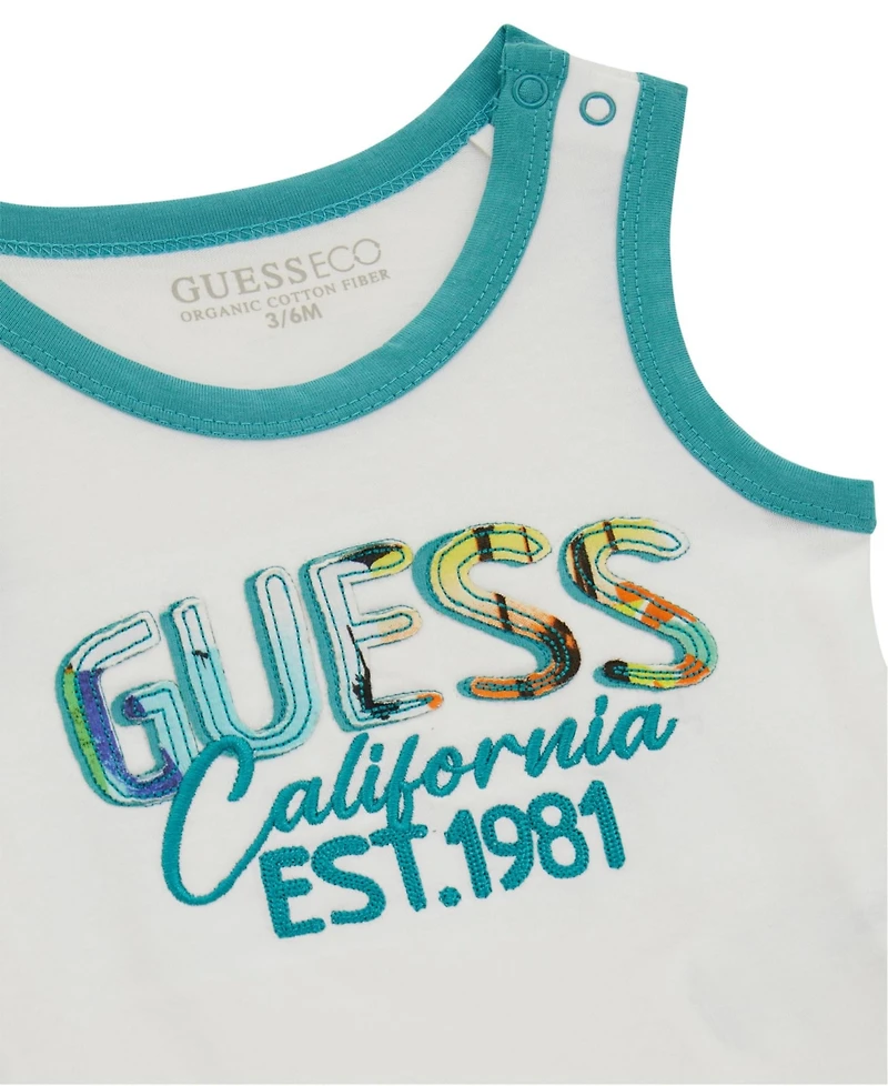 Guess Baby Boys 2-Piece Tank Top and Shorts Set