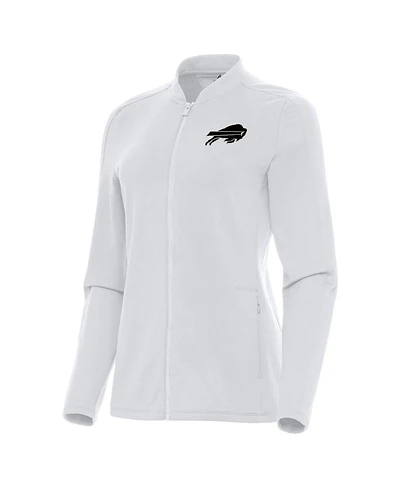Antigua Women's White Buffalo Bills Continual Full-Zip Jacket