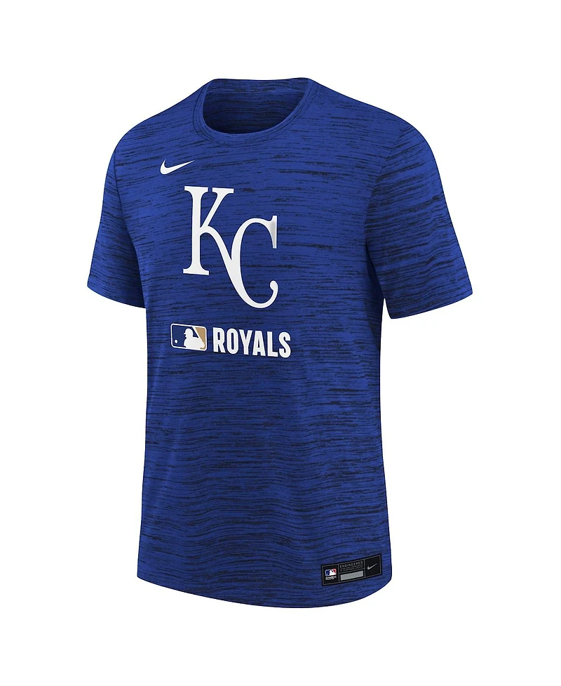 Nike Big Boys and Girls Royal Kansas City Royals Authentic Collection Velocity Performance T-Shirt