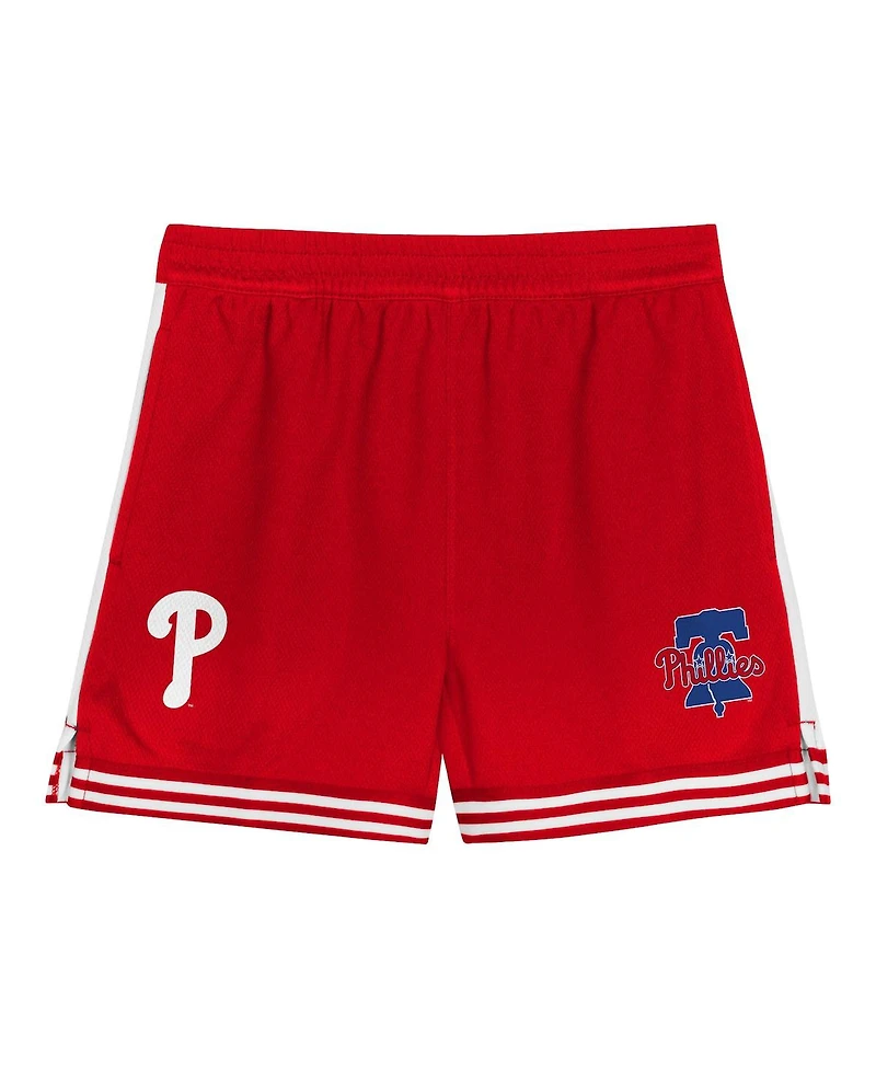 Outerstuff Toddler 2-Piece Royal/Red Philadelphia Phillies Pinch Hitter Infielder T-Shirt and Shorts Set
