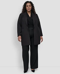 Dkny Plus One-Button Blazer