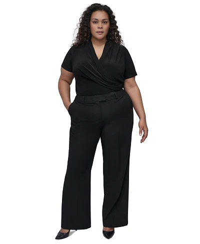 Dkny Plus Wide-Leg Pants
