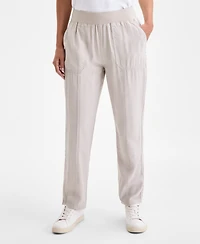 Style & Co Women's Mid-Rise Pull On Straight-Leg Ankle Pants, Created for Macy's
