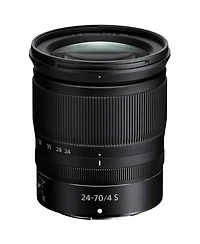 Nikon Nikkor Z 24-70mm f/4 S Lens, Bundle with Flashpoint Zoom Li-on X R2 Ttl On-Camera Round Flash Speedlight, 72mm Filter Kit, Cleaning Kit