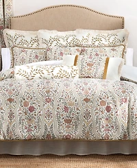 Rose Tree Baroda Embroidered Sham, European