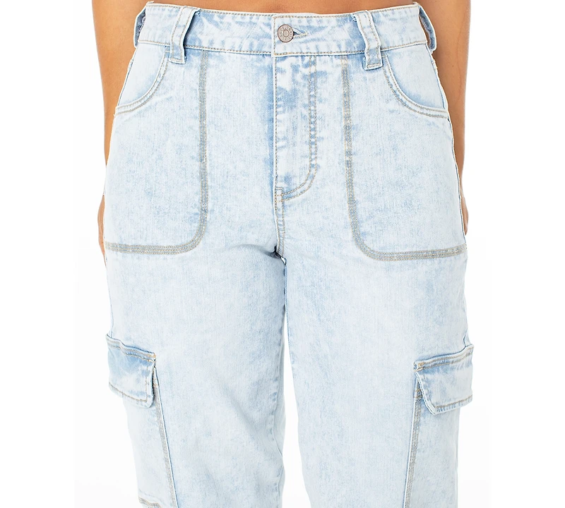 Celebrity Pink Juniors' High Rise Cargo Jogger Jeans