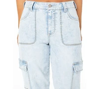 Celebrity Pink Juniors' High Rise Cargo Jogger Jeans