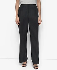 Dkny Women's Pinstripe High-Rise Flare-Leg Pants